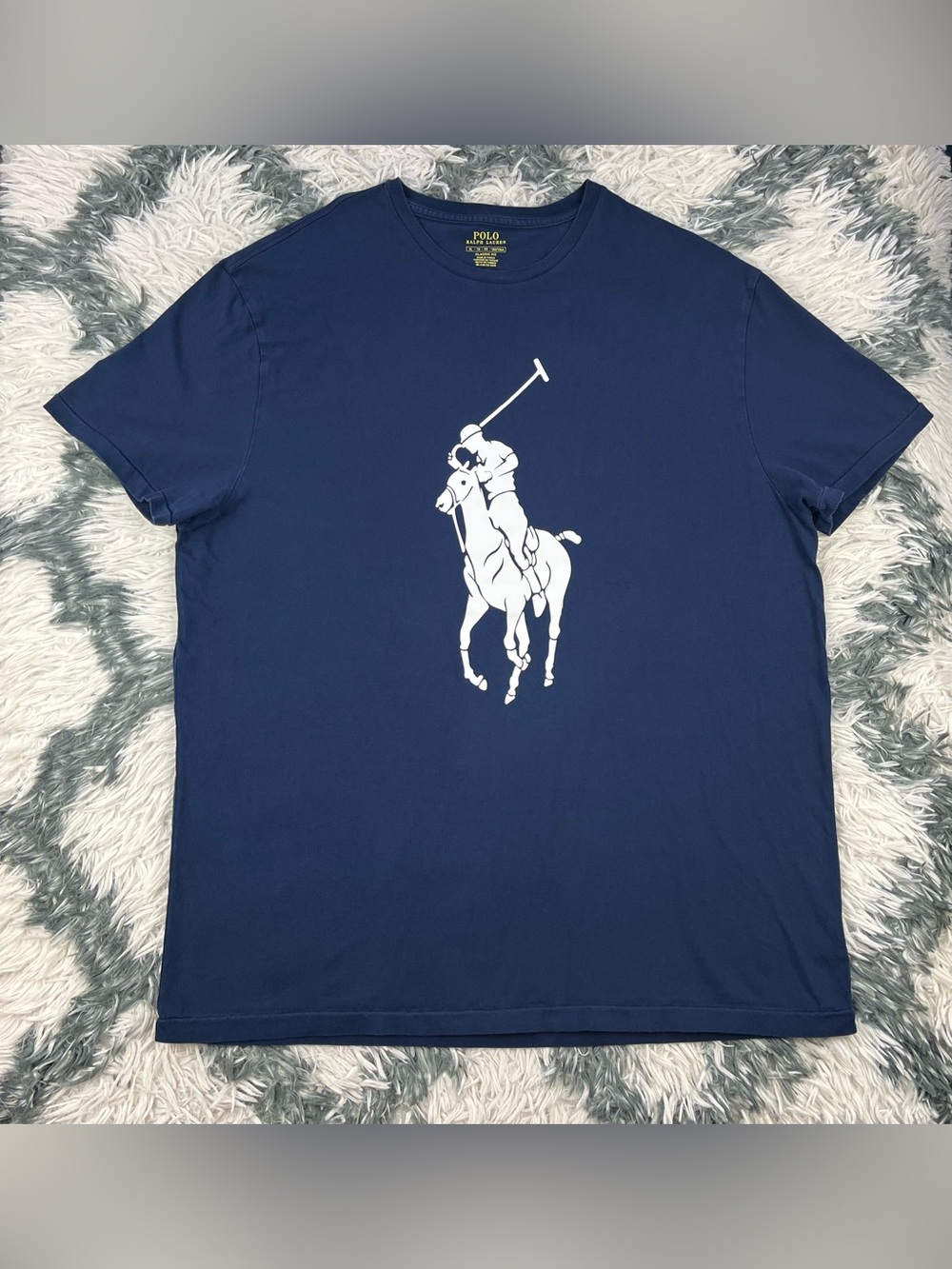 Polo Ralph Lauren Men’s Blue Big Pony Short Sleeve Classic Fit T-Shirt Size XL